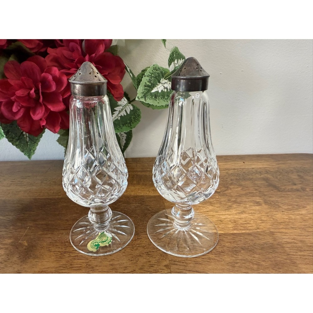 Waterford Crystal Salt and Pepper Shakers Handcrafted in Ireland‎ Elegant Dining